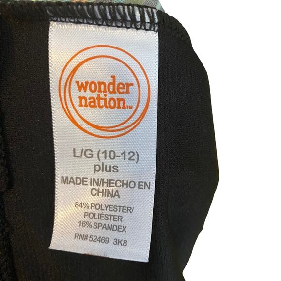 Summer Forever Tankini Swim top brand new without tag tropical Girls L (10/12) - Picture 3 of 3